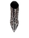 Dolce & Gabbana Botine cu Toc Întins Leopard Gri - imagine 8