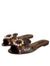 Dolce & Gabbana Pantofi plata cu embellisment multicolori - imagine 3