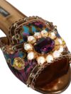 Dolce & Gabbana Pantofi plata cu embellisment multicolori - imagine 7