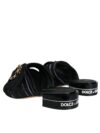 Sandale Dolce & Gabbana negre și albe cu cristale - imagine 4