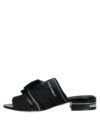 Sandale Dolce & Gabbana negre și albe cu cristale - imagine 5