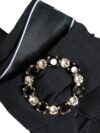 Sandale Dolce & Gabbana negre și albe cu cristale - imagine 8