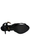 Sandale cu toc KEIRA negre Dolce & Gabbana cu bretea la gleznă - imagine 7