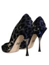 Pantofi cu toc Dolce & Gabbana Violet Leopard Lurex - imagine 4