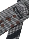 Cravată Dolce & Gabbana cu model gri cu puncte, 100% mătase, ajustabilă pentru bărbați - imagine 4