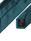 Cravată Dolce & Gabbana din mătase verde cu model ajustabil pentru bărbați - imagine 2