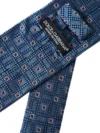 Cravată Dolce & Gabbana cu model albastru din mătase 100% ajustabilă pentru bărbați - imagine 3