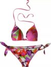 Costum de baie Dolce & Gabbana cu imprimeu floral, 2 piese - imagine 2