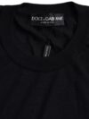 Pulover cu guler rotund Dolce & Gabbana din cașmir negru - imagine 4
