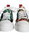 Adidași Dolce & Gabbana cu patchwork multicolor, cu talpă joasă - imagine 2