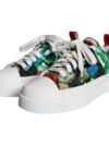 Adidași Dolce & Gabbana cu patchwork multicolor, cu talpă joasă - imagine 5