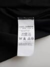 Dolce & Gabbana Tricou din mătase neagră cu guler rotund și mâneci scurte - imagine 5