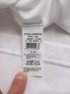 Tricou Dolce & Gabbana din bumbac alb cu guler rotund și mânecă scurtă - imagine 4