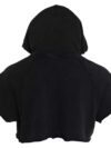 Dolce & Gabbana Tricou scurt cu glugă din bumbac negru - imagine 2