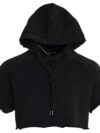Dolce & Gabbana Tricou scurt cu glugă din bumbac negru - imagine 6