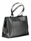 Geantă Calvin Klein din poliester negru - imagine 3