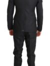 Costum Elegant Dolce & Gabbana Gri cu Puncte Albastre în 3 Piese - imagine 3