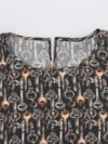 Dolce & Gabbana Bluză din Mătase cu Imprimare Chei Medievale din Sicilia Încântată - imagine 6