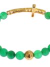 Brățară Nialaya Elegantă cu Mărgele de Jad Verde și Placare cu Aur - imagine 5