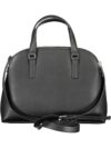 Calvin Klein Geantă elegantă neagră de umăr cu detalii logo - imagine 2