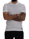 Dolce & Gabbana Tricou Polo Alb din Bumbac Elegant - imagine 5