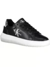 Calvin Klein Sneakers negri eleganți cu șireturi și detalii contrastante - imagine 2