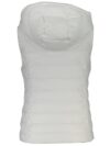 Jachetă fără mâneci albă elegantă Tommy Hilfiger cu glugă detașabilă - imagine 2