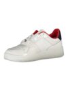 Adidași Tommy Hilfiger cu șireturi contrastante în alb - imagine 2