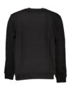 Tommy Hilfiger Hanorac negru din bumbac cu guler rotund - imagine 2
