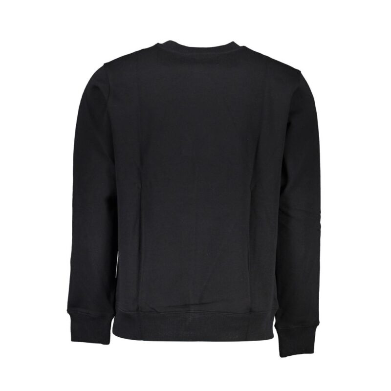 Calvin Klein Hanorac negru din bumbac cu guler rotund - imagine 2
