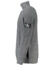 Calvin Klein Pulover Elegant Gri din Lână cu Guler Înalt - imagine 2