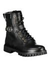 Botine negre elegante Tommy Hilfiger cu șireturi și detalii contrastante - imagine 2