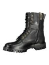 Botine negre elegante Tommy Hilfiger cu șireturi și detalii contrastante - imagine 3