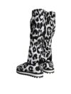 Bocanci sport Dolce & Gabbana negri cu alb cu imprimeu leopard - imagine 4