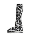 Bocanci sport Dolce & Gabbana negri cu alb cu imprimeu leopard - imagine 5