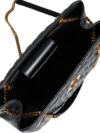 Geantă de umăr Versace din piele nappa neagră cu curea din lanț - imagine 5