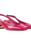 Dolce & Gabbana Pantofi cu toc din piele de vițel fucsia - imagine 3